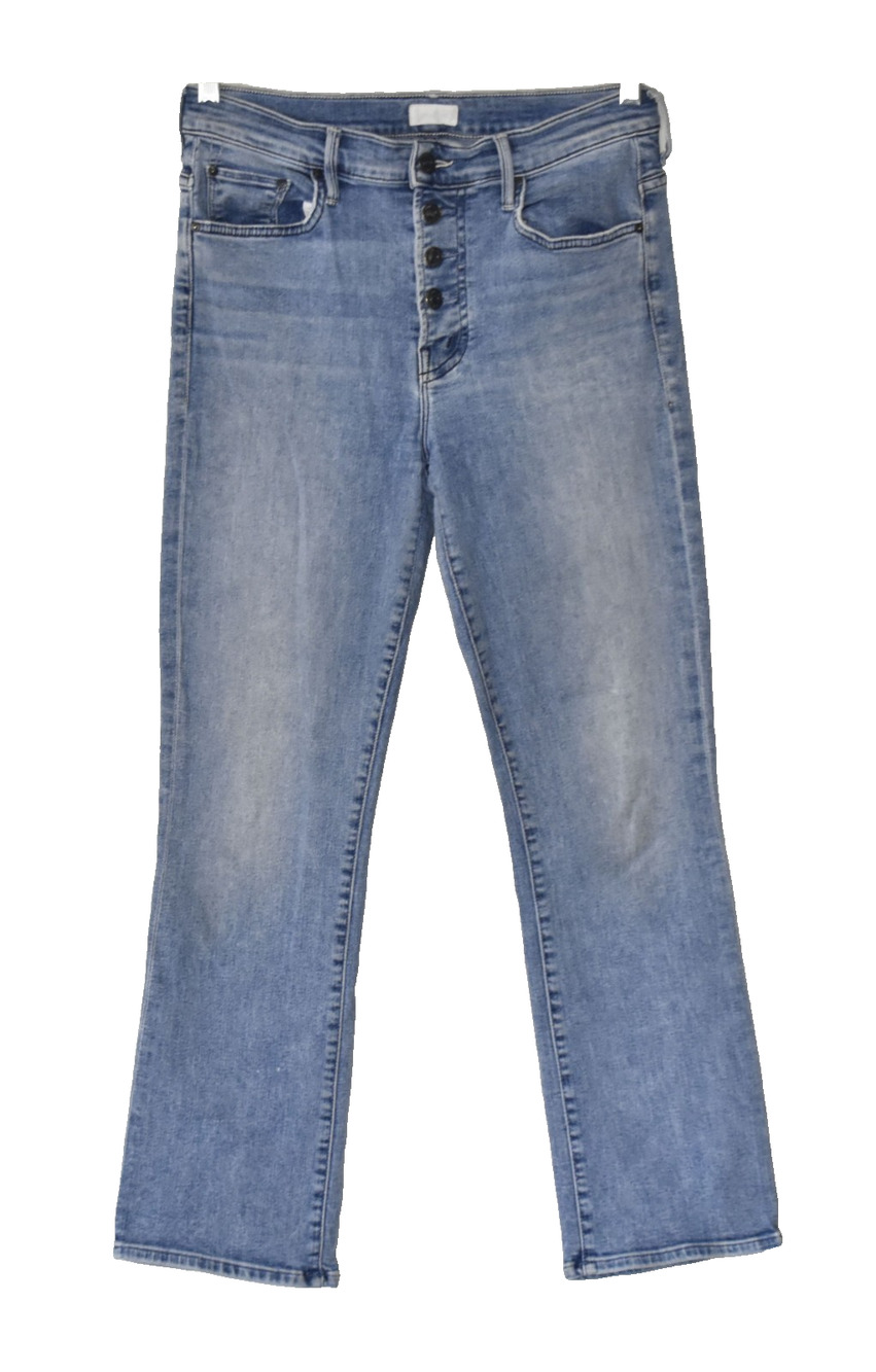 A5 Auth MOTHER The Pixie Insider Ankle Group Bathing Wash Button Fly Jeans Sz 29